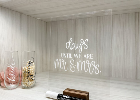 Count the Days | Acrylic Sign