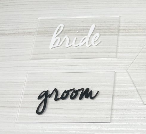 Rectangle Acrylic Place Cards