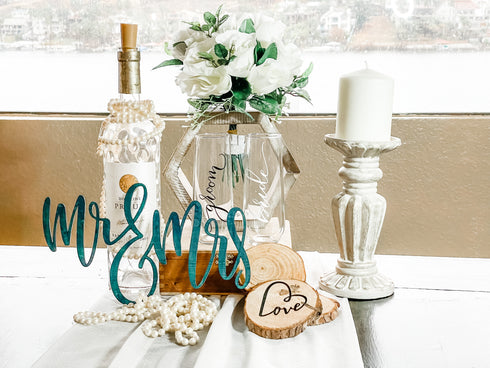 Mr. & Mrs. Wood Cut-Out