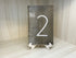 Table Number | Wood Plank Gray