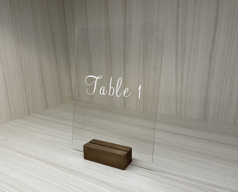 Table Numbers | Acrylic Sign