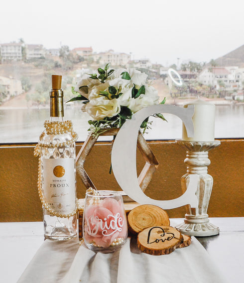 Wooden Monogram Letters