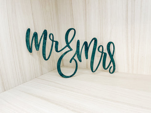 Mr. & Mrs. Wood Cut-Out