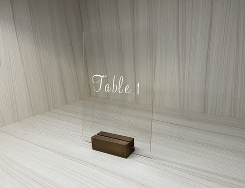 Table Numbers | Acrylic Sign
