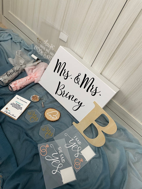 Wooden Monogram Letters