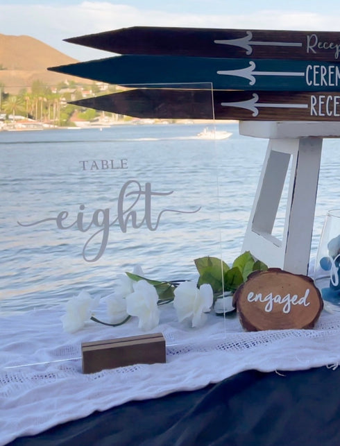 Table Numbers | Acrylic Sign